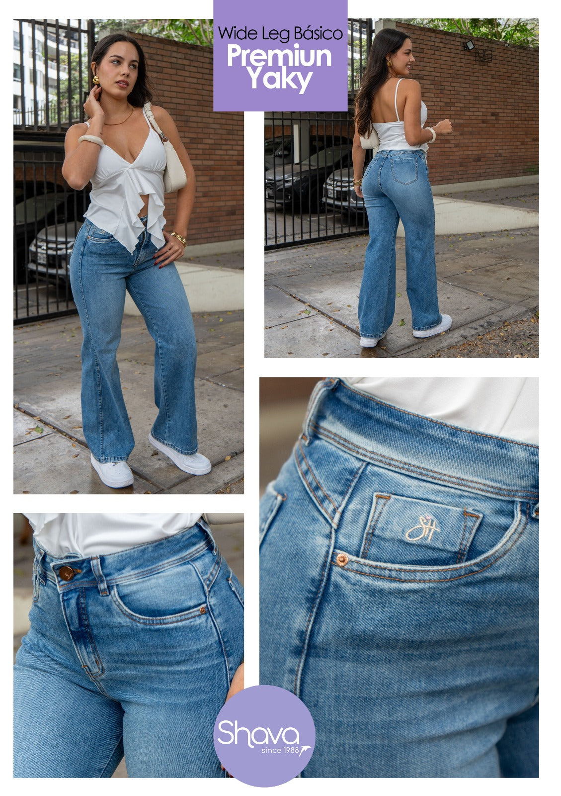 Wide Leg Premium Jaky: poses