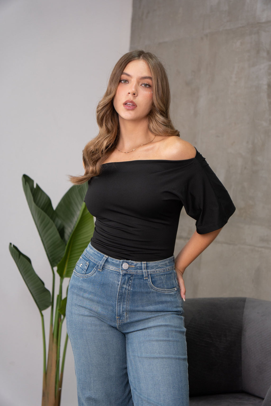 Wide Leg Premium Jaky en Celeste Medio Contaminado
